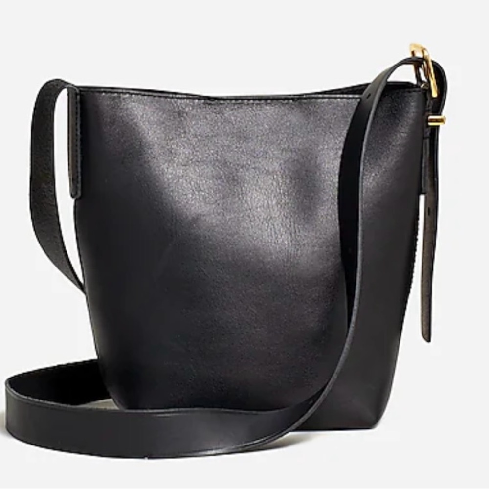 NWT Madewell Leather The Essential Mini Bucket Tote